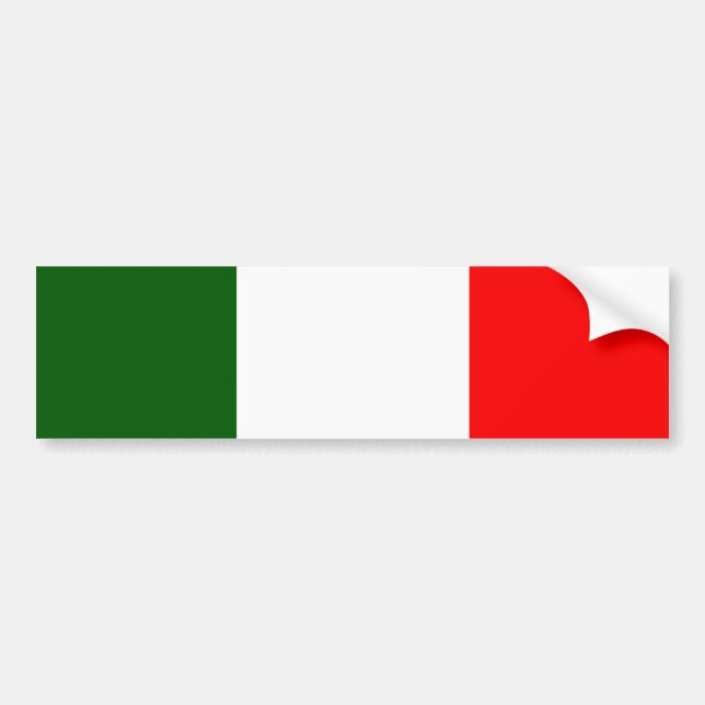 Flagge von Italien Autoaufkleber (Vorne)