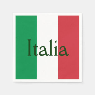 Flagge von Italien Serviette