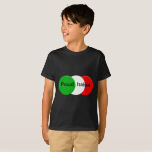 Flagge von Italien. Stolzer Italiener T-Shirt