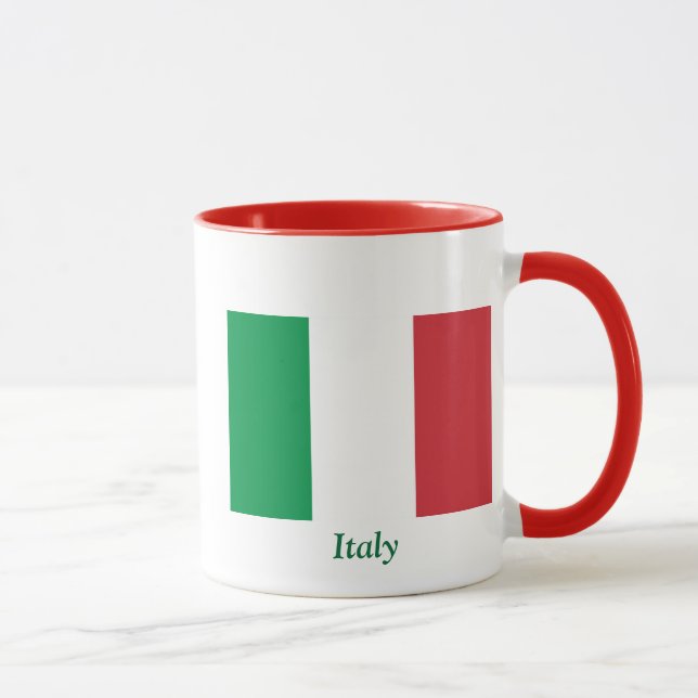 Flagge von Italien Tasse (Rechts)