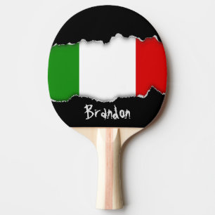 Flagge von Italien Tischtennis Schläger