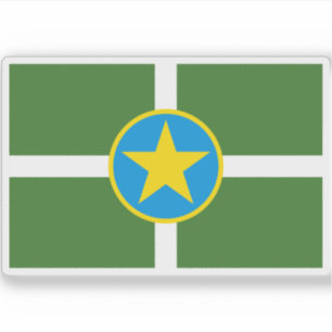 Flagge von Jackson, Mississippi Aufkleber