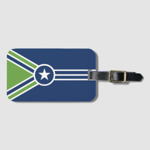 Flagge von Jackson, Tennessee Gepäckanhänger