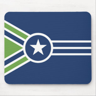 Flagge von Jackson, Tennessee Mousepad