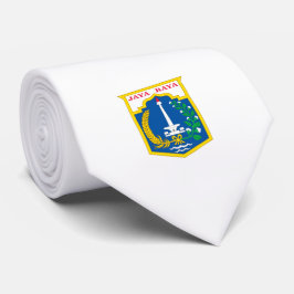 Flagge von Jakarta (Stadt der indonesischen Haupts Krawatte