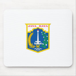 Flagge von Jakarta (Stadt der indonesischen Haupts Mousepad
