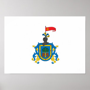 Flagge von Jalisco (Heraldik) Poster