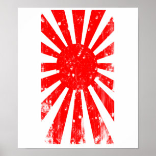 Flagge von Japan Poster