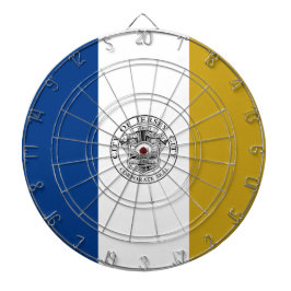 Flagge von Jersey City (New Jersey) Dartscheibe