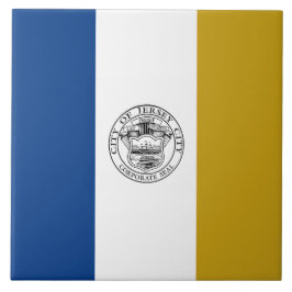 Flagge von Jersey City (New Jersey) Fliese