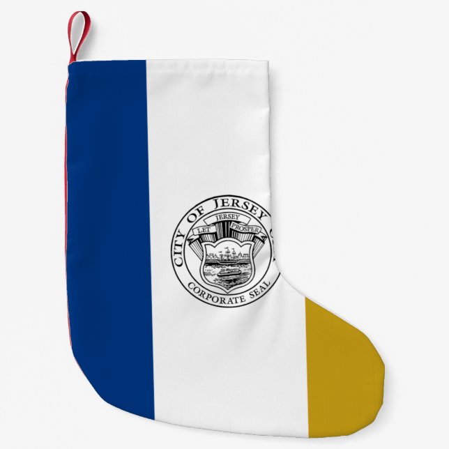 Flagge von Jersey City (New Jersey) Kleiner Weihnachtsstrumpf (Vorderseite)