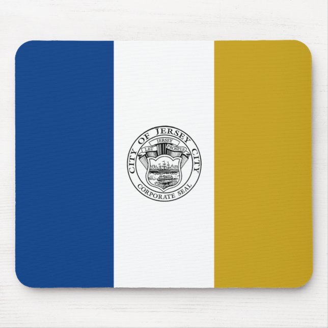 Flagge von Jersey City (New Jersey) Mousepad (Vorne)