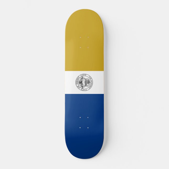 Flagge von Jersey City (New Jersey) Skateboard (Vorderseite)