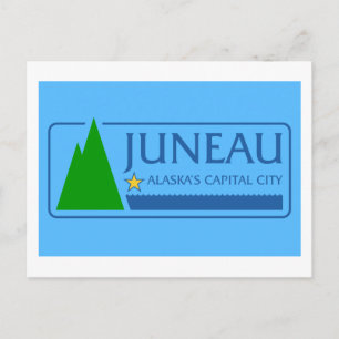 Flagge von Juneau, Alaska Postkarte