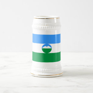 Flagge von Kabardino-Balkarien Bierglas