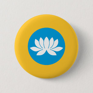Flagge von Kalmückien Button