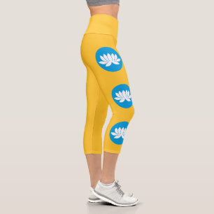 Flagge von Kalmückien Capri Leggings