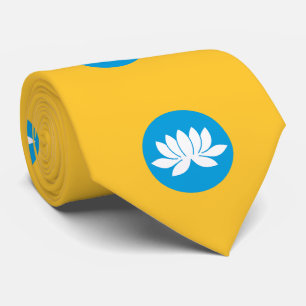 Flagge von Kalmückien Krawatte
