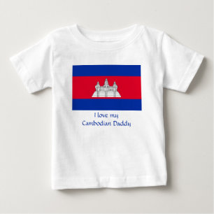 Flagge von Kambodscha Baby T-shirt