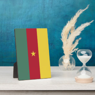 Flagge von Kamerun Fotoplatte