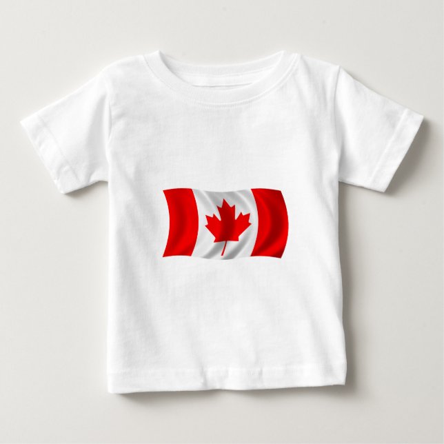 Flagge von Kanada Baby T-shirt (Vorderseite)