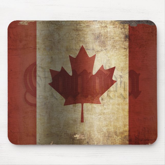 Flagge von Kanada / Grunge... Mousepad (Vorne)