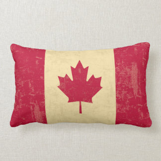 Flagge von Kanada-Vintagem verblaßt Lendenkissen