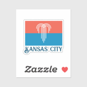 Flagge von Kansas City (2023), Missouri Aufkleber