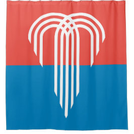 Flagge von Kansas City (Missouri) Duschvorhang