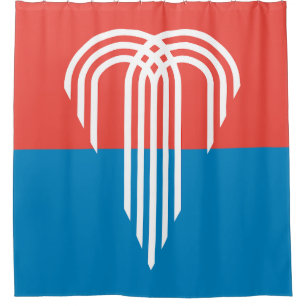 Flagge von Kansas City (Missouri) Duschvorhang