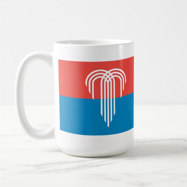 Flagge von Kansas City, Missouri Kaffeetasse (Links)