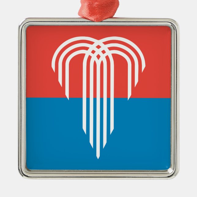 Flagge von Kansas City (Missouri) Ornament Aus Metall (Vorne)