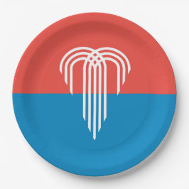 Flagge von Kansas City (Missouri) Pappteller