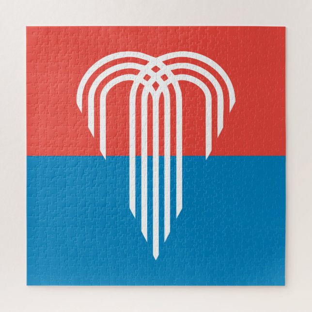 Flagge von Kansas City (Missouri) Puzzle (Vertikal)