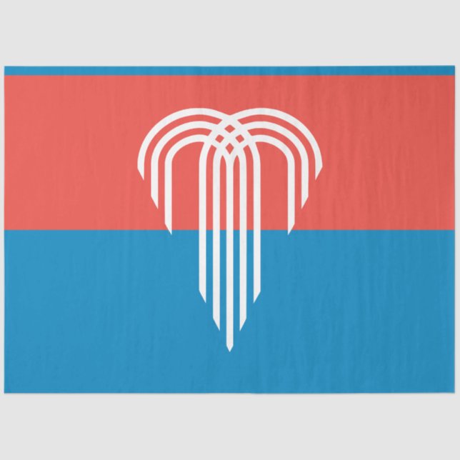 Flagge von Kansas City (Missouri) Seidenpapier (Vorderseite)