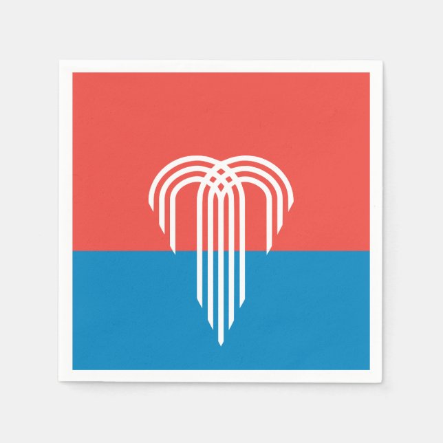 Flagge von Kansas City, Missouri Serviette (Vorderseite)