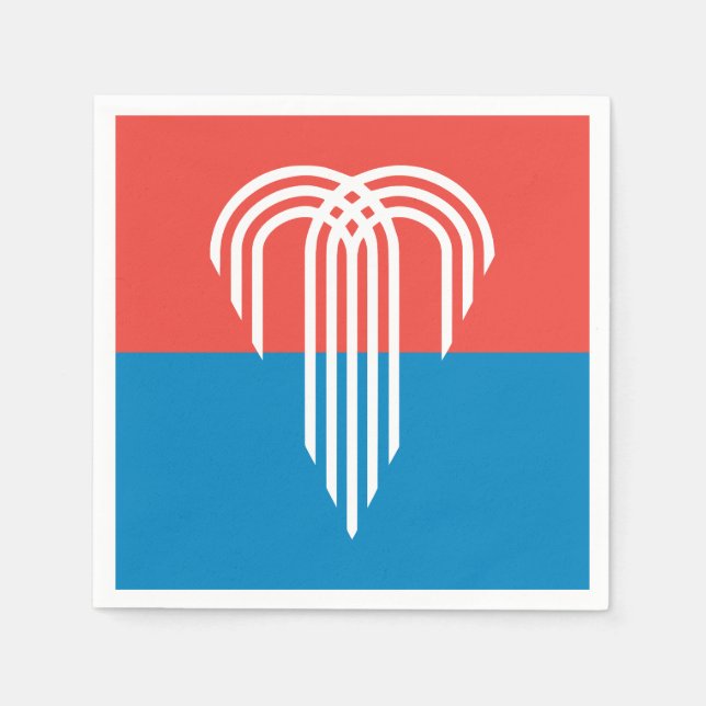 Flagge von Kansas City (Missouri) Serviette (Vorderseite)