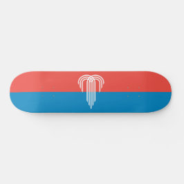Flagge von Kansas City (Missouri) Skateboard