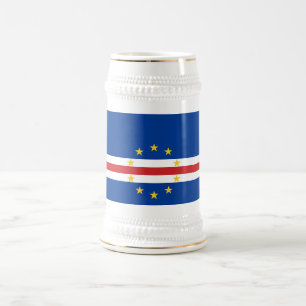 Flagge von Kap Verde Bierglas