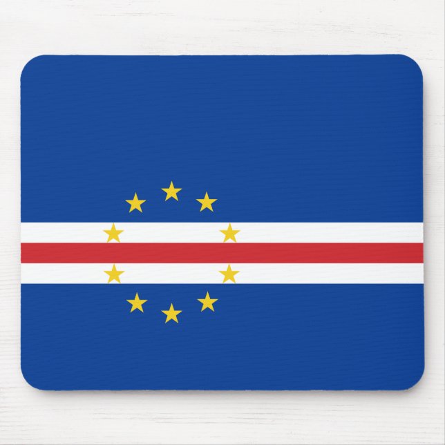 Flagge von Kap Verde Mousepad (Vorne)