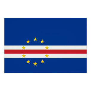 Flagge von Kap Verde Poster