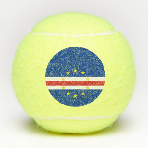 Flagge von Kap Verde Tennisbälle