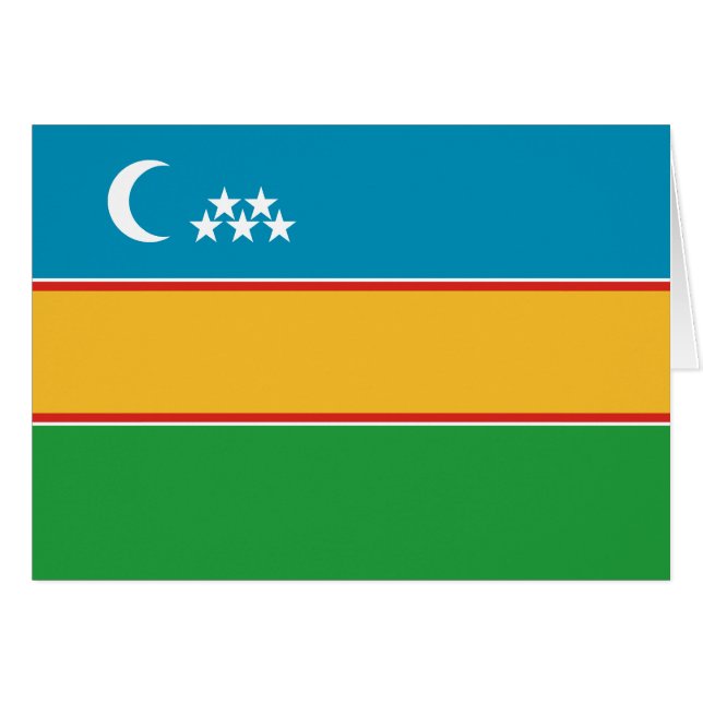 Flagge von Karakalpakstan (Vorderseite (Horizontal))