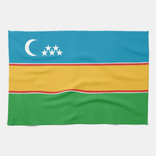 Flagge von Karakalpakstan Geschirrtuch