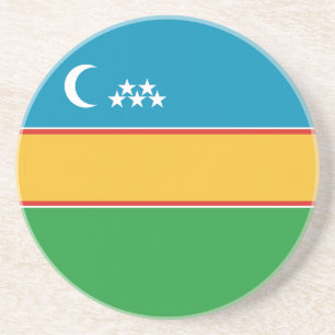 Flagge von Karakalpakstan Getränkeuntersetzer