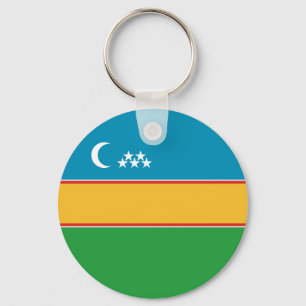 Flagge von Karakalpakstan Schlüsselanhänger