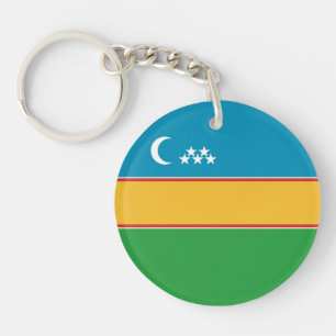 Flagge von Karakalpakstan Schlüsselanhänger