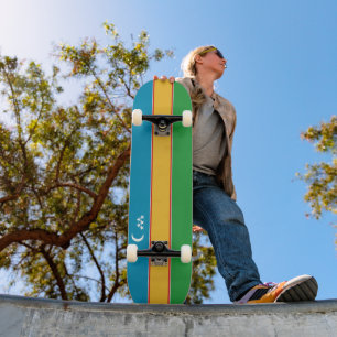 Flagge von Karakalpakstan Skateboard