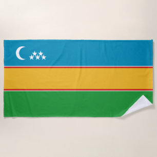 Flagge von Karakalpakstan Strandtuch