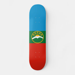 Flagge von Karatschai-Tscherkessien Skateboard